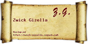 Zwick Gizella névjegykártya